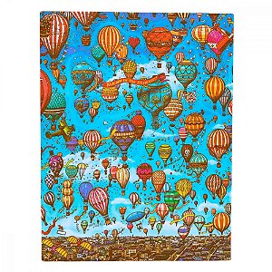 Caderno de Capa Flexis Pautado Ultra Paperblanks - Balloon Festival