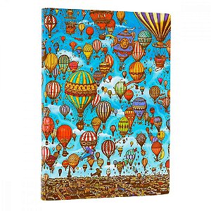Caderno de Capa Flexis Pautado Midi Paperblanks - Balloon Festival