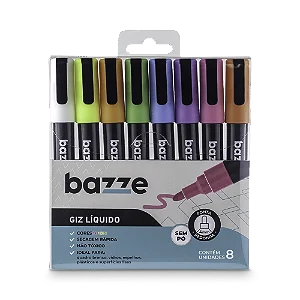 Giz Líquido Bazze - 8 Cores