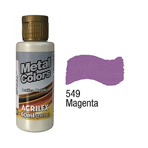 Tinta Acrílica Metal Colors Acrilex 60ml - Magenta (549)