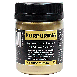 Purpurina em Pó Ouro Vintage 150g Cromacolor