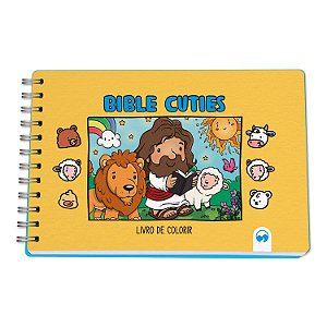 Livro com Ilustrações para Colorir com Capa Dura - Bible Cuties