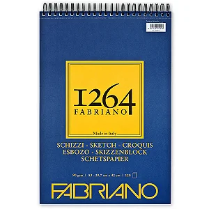 *PEDIDO*PONTA ESTOQUE* Bloco de Papel Fabriano 1264 Sketch 90g A3 120 Folhas