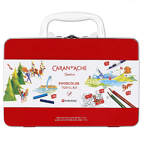 Estojo Caixa de Viagem Swisscolor Caran D'Ache