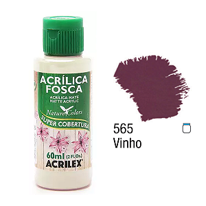 Tinta Acrílica Fosca Acrilex 60mL - Vinho (565)