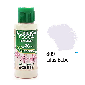 Tinta Acrílica Fosca Acrilex 60mL - Lilás Bebe (809)