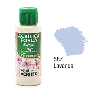 Tinta Acrílica Fosca Acrilex 60mL - Lavanda (587)
