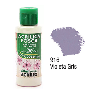 Tinta Acrílica Fosca Acrilex 60mL - Violeta Gris (916)