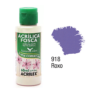 Tinta Acrílica Fosca Acrilex 60mL - Roxo (918)