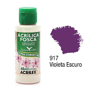 Tinta Acrílica Fosca Acrilex 60mL - Violeta Escuro (917)