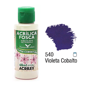Tinta Acrílica Fosca Acrilex 60mL - Violeta Cobalto (540)