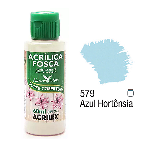 Tinta Acrílica Fosca Acrilex 60mL - Azul Hortensia (579)