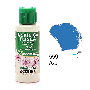 Tinta Acrílica Fosca Acrilex 60mL - Azul (559)