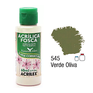 Tinta Acrílica Fosca Acrilex 60mL - Verde Oliva (545)