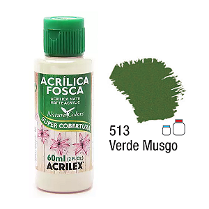 Tinta Acrílica Fosca Acrilex 60mL - Verde Musgo (513)