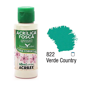 Tinta Acrílica Fosca Acrilex 60mL - Verde Country (822)