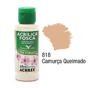 Tinta Acrílica Fosca Acrilex 60mL - Camurça Queimado (818)