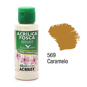 Tinta Acrílica Fosca Acrilex 60mL - Caramelo (569)