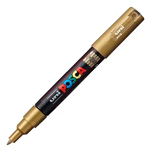 Caneta Marcador Posca Pc-1m - Ouro