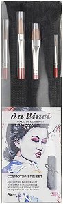 daVINCI Kis com 4 Pinceis COSMOTOP-SPIN +ESTOJO DE TECIDO