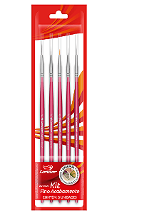 Kit 5 Pinceis Fino Acabamento Condor - 596/0