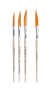 TINTORETO | SÉRIE 897 - PINCEL EM FORMATO DE ADAGA (AMBAR SINTÉTICA) | TAMANHO 6 (897/6)