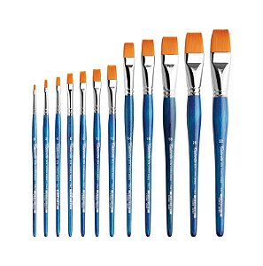 TINTORETO | SÉRIE 874 - PINCEL CHATO (ÂMBAR SINTÉTICA) | TAMANHO 6 (874/6)