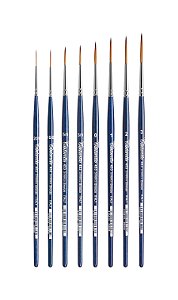 TINTORETTO | SÉRIE 453/10/0 - PINCEL REDONDO EXTRA LONGO (BRONZE SINTÉTICA) | TAMANHO 10/0 (453/10/0)