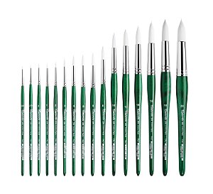 TINTORETTO | SÉRIE 206/2 - PINCEL REDONDO (PÉROLA SINTÉTICA) | TAMANHO 2 (206/2)