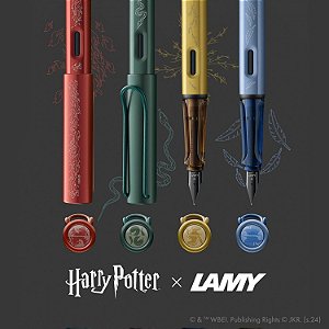 Caneta Tinteiro LAMY *AS 4 CASAS* AL-star Harry Potter + cartucho azul