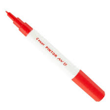 Caneta Marcador Pilot Pintor - 0.7mm EF Vermelho Acrilica