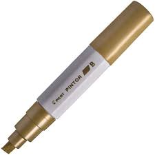 Caneta Marcador Pilot Pintor - 8.0mm B Dourado Metalico Acrilico