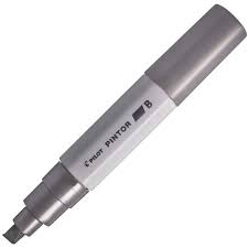Caneta Marcador Pilot Pintor - 8.0mm B Prata Metalico Acrilico