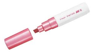 Caneta Marcador Pilot Pintor - 8.0mm B Rosa Metalico Acrilico