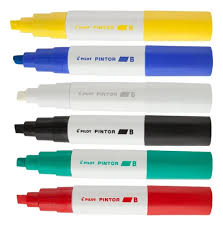 Kit 6x Caneta Marcador Pilot Pintor - 8.0mm B Clássicas Tinta Acrilica