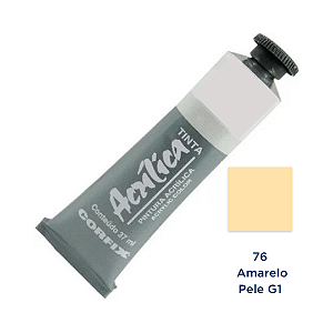 Tinta Acrilica Corfix 37mL G1 - Amarelo Pele (76)