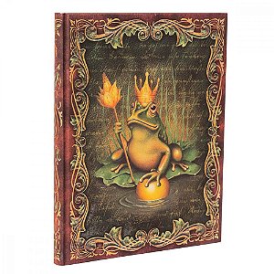 Caderno de Capa Dura Pautado Ultra Paperblanks - Frog Prince