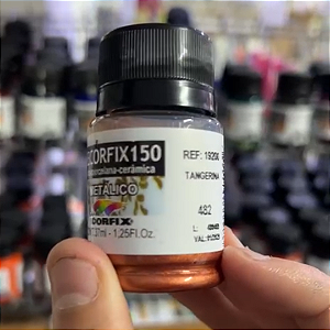 Tinta Decorfix 150º Metálica Corfix - 482 Tangerina (37 ml)