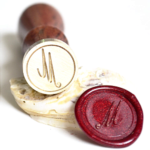 Sinete Letra M Para Lacre E Chocolate 25mm Alfabeto Sellart