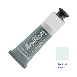 Tinta Acrilica Corfix 37mL G1 - Azul Real (70)