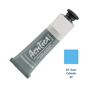Tinta Acrilica Corfix 37mL G1 - Azul Celeste (67)