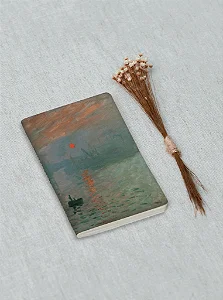 Mini Sketch Journal Sem Pauta 9x13 Folk Books - Monet - Tipo Moleskine