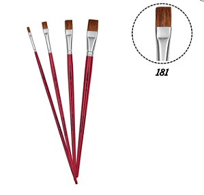 PEDIDO: 2 Kit Pincél Tigre 181 Orelha de Boi - N°s 20, 18, 16, 14, 12, 8 e 2