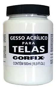 Gesso Acrilico para Tela Corfix 500ml