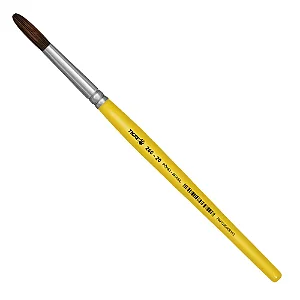 Kit 12x 266 22 Tigre Pincel Pêlo Redondo - Solvente Aquarela Guache Oleo Acrilica