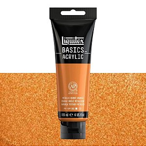 Tinta Acrílica Liquitex Basics 118ml Tom Metálico - Metalic Burnt Orange (344)