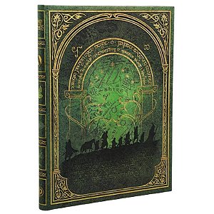 Caderno de Capa Dura Pautado Ultra Paperblanks - Edição Comemorativa 25 anos O Senhor dos Anéis (Power of Fellowship)