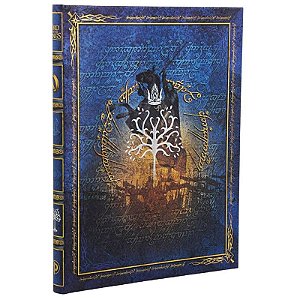 Caderno de Capa Dura Pautado Ultra Paperblanks - Edição Comemorativa 25 anos O Senhor dos Anéis (The Crown Reclaimed)