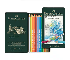 Estojo de Lápis de Cor Aquarelável Albrecht Dürer Faber-Castell - 12 Cores