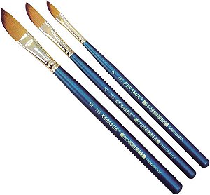 KIT 3x Pincel Keramik 765 Dagger - Tamanho 08 10 12
